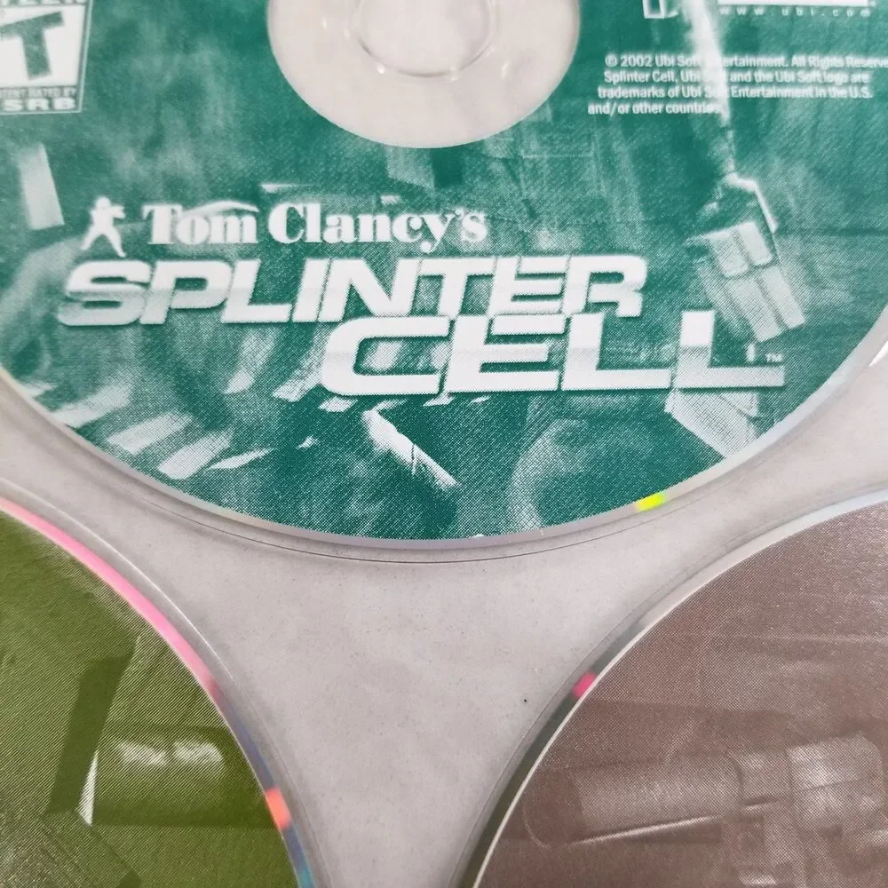 Tom Clancy's Splinter Cell 2002 UbiSoft 3-CD Set pc game disc's only